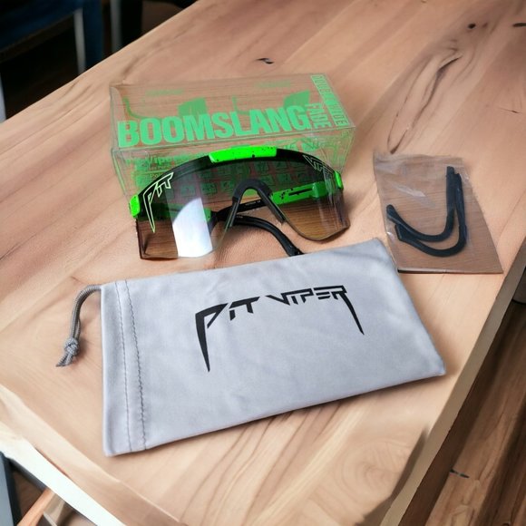 Pit Viper Sunglasses Neon Green Blocks 100% UVA & UVB Tinted Lenses Beach Miami - Picture 6 of 14